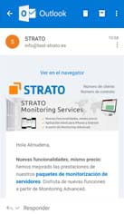 STRATO Webmail móvil