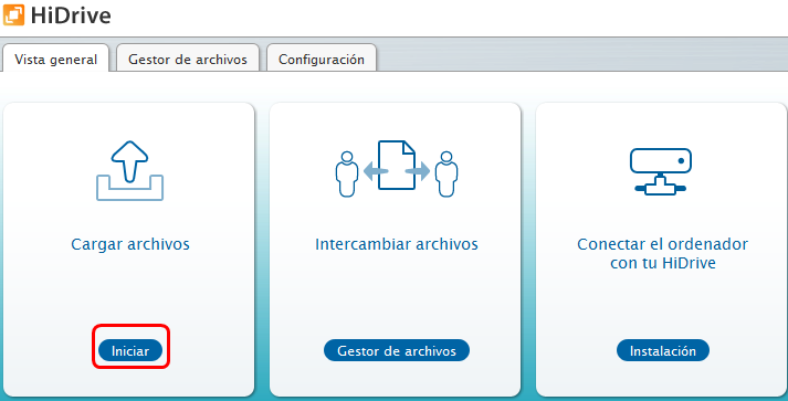 Puedo mis archivos también a través de una interfaz
