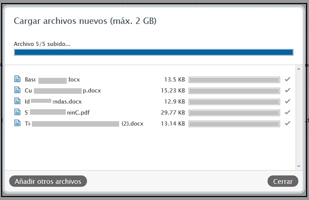 Puedo mis archivos también a través de una interfaz