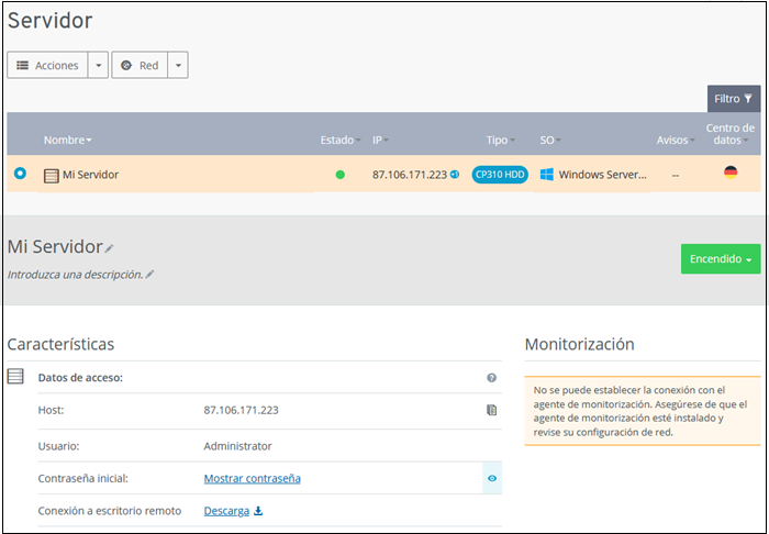 Panel de Server Cloud: infraestructura-1.png