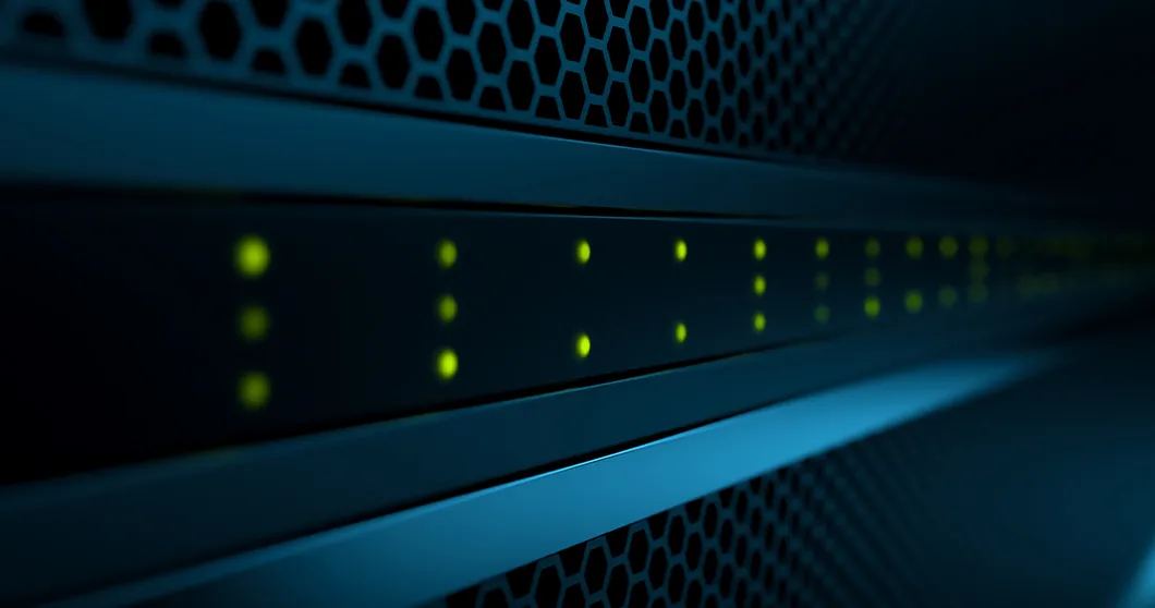 Bastidores de servidores en el centro de datos