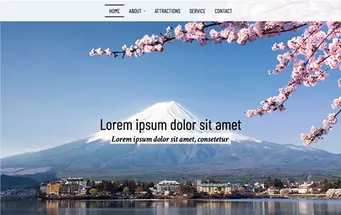 Avance: sitio web de zonas turísticas