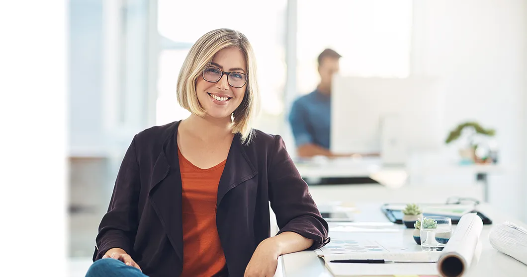 Business Frau im Büro